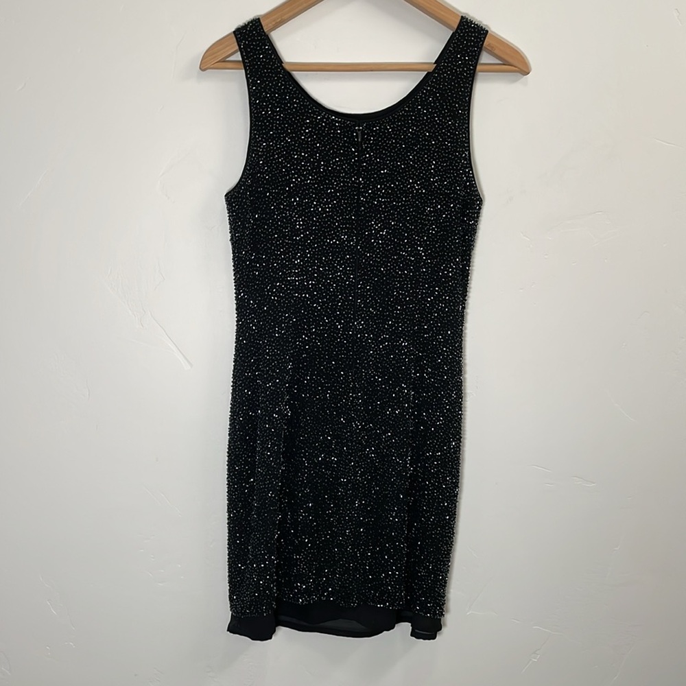 Bieff Basix silk beaded mini dress - Picture 3 of 6
